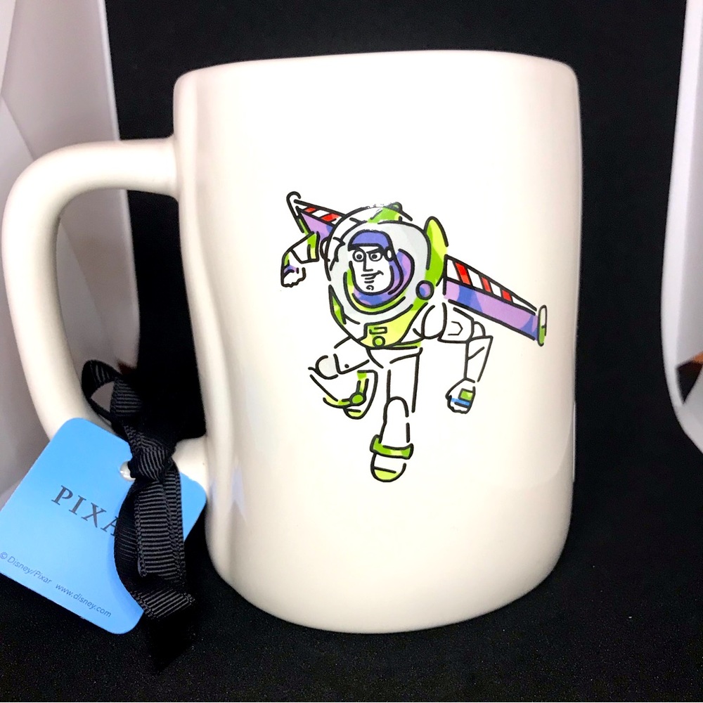 Rae Dunn Disney Pixar Buzz Lightyear To Infinity Mug Cup Green Interior NEW